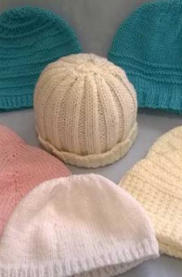 Hand Knitted Baby Beanies