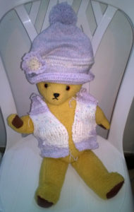 Teddy Models Beanie and Waistcoat Set