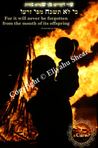 Photograph of Father and Son by Bonfire - for Sale