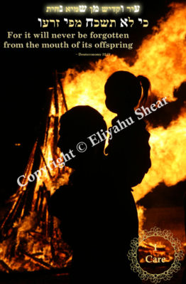 Photograph of Father and Son by Bonfire - for Sale