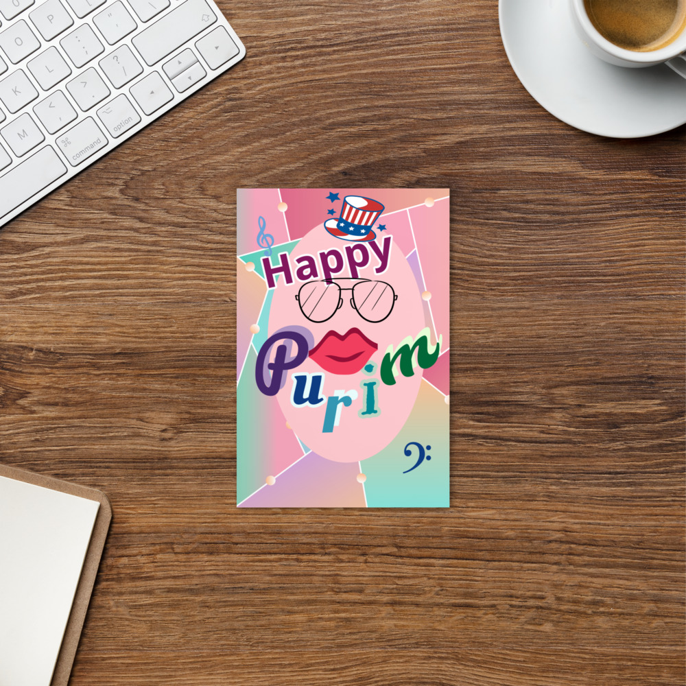 Happy Purim greeting card