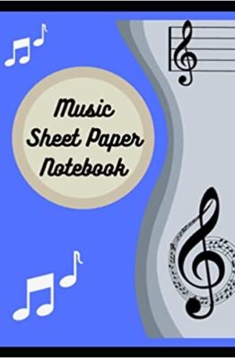 Cover of Music Sheet Paper Notebook