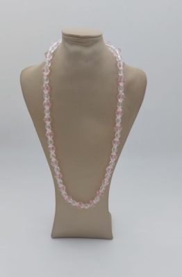 Pink crystal type necklace